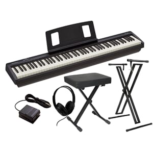 Roland FP-10 Pakke 2: Krydsstativ,keyboardskammel og headset